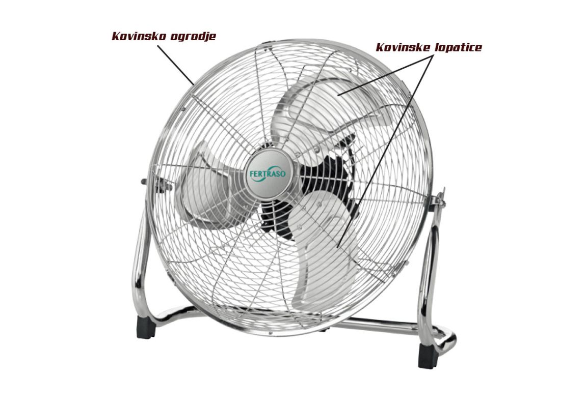 Talni kovinski ventilator Fertraso 50 W / 30 cm