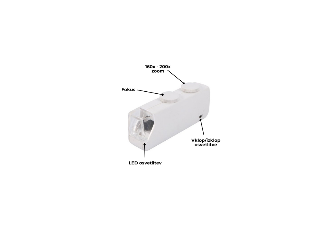 Mikroskop LED 160X - 200X