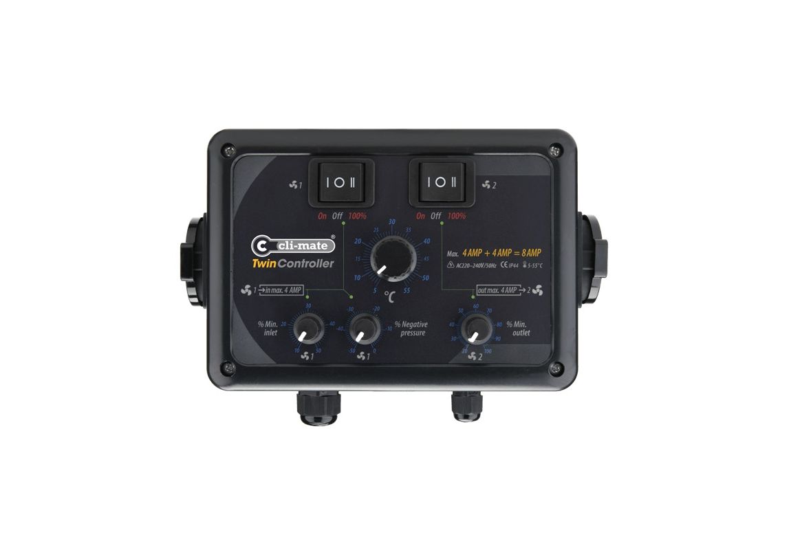 Cli-Mate Twin-Controller  4 + 4 AMP