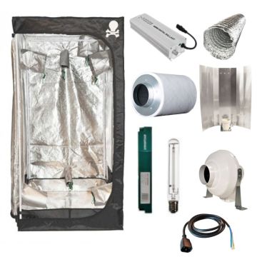 Set Growbox 600 W Reflektor 47x47 Shiny