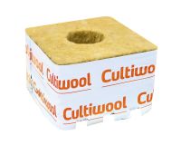 Kamena volna Cultiwool - 10 x 10 x 6,5 cm - velika luknja
